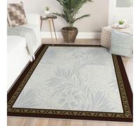 LANDERSION Alfombras Bohemias para Dormitorio 100x150cm Alfombra Suave y Lavable para salón Alfombra Antideslizante Vintage Floral desgastada para Interior en pasillos Apartamentos