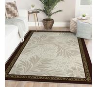 LANDERSION Lavable a máquina 100x150cm Alfombra alfombras Bohemias para salón moqueta Suave Antideslizante Interior Pelo bajo para Oficina Comedor decoración hogar