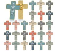 Landical 24 pines esmaltados cristianos de Jesús, versículos de la Biblia, insignias de inspiración a granel, solapa esmaltada, broche de metal para apreciación cristiana, regalos religiosos para