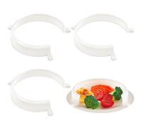 Landical 3 protectores de platos con clip para comer a prueba de derrames, para platos de autoalimentación, para ancianos, discapacitados, adultos con discapacidad, para recoger alimentos, se adapta a