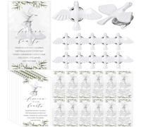 Landical Broche de solapa con paloma conmemorativa de celebración de la vida con texto en inglés "Forever in Our Hearts", como idea de recuerdo para invitados, familia, iglesia, luto, día de recuerdo