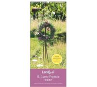 LandLust Vertikal: Blüten-Poesie 2027: Wandkalender 30x70 cm mit floralen Fotografien, Pflanzenwissen und Ideen
