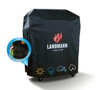 LANDMANN Premium Weather Protection Hood | Impermeable, Resistente a los Rayos UV, Transpirable | para Grillchef Gas Barbecue & Charcoal Barbecue Trolley [60 x 96 x 120 cm]