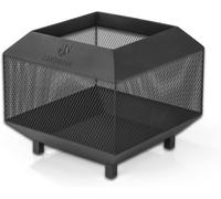 Landmann Tazón De Fuego Cubo 44x44cm Negro Estufa De Acero 4 Piernas