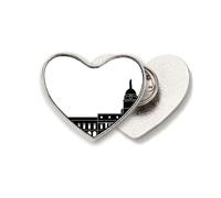 Landmark Building Skylines Irlanda - Broche de metal con diseño de corazón