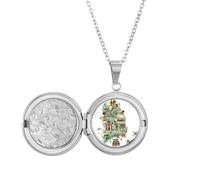 Landmarks in South Korea - Collar con medallón para fotos o regalo de cumpleaños