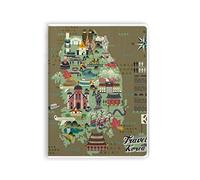 Landmarks in South Korea - Cuaderno de tapa blanda con tapa blanda
