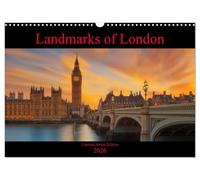 Landmarks of London (Wall Calendar 2026 DIN A3 landscape), CALVENDO 12 Month Wall Calendar: 12 Fine Art images with the best visited tourist spots in London seen by a professional photographer