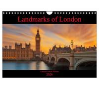 Landmarks of London (Wall Calendar 2026 DIN A4 landscape), CALVENDO 12 Month Wall Calendar: 12 Fine Art images with the best visited tourist spots in London seen by a professional photographer