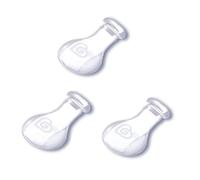 Landofgenie biberón para adultos Advantage Pack 3 ventosa de silicona transparente, 100% pctg, silicona, sin BPA