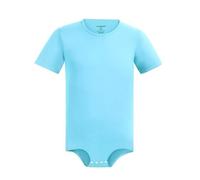 Landofgenie Bodies Hombres Manga Corta de algodón One Piece Top Pijama Rayado Azul Claro XL