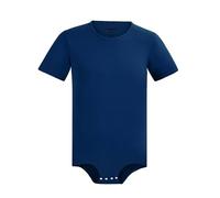 Landofgenie Bodies Hombres Manga Corta de algodón One Piece Top Pijama Rayado Azul Oscuro 3XL