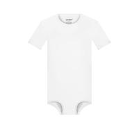 Landofgenie Bodies Hombres Manga Corta de algodón One Piece Top Pijama Rayado Blanco S