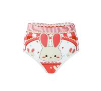 Landofgenie Cubierta para pañales para mujer con patrón divertido de pañal, reutilizable, no impermeable, para adultos, conejito, L/XL