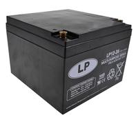 LANDPORT Batería 12-26 NSA T12 VDs 12 V 26 Ah 167 x 175 x 125 mm universal compatible para accionamientos de persianas, persianas, sistemas de seguridad, SAI, construcción de maquetas