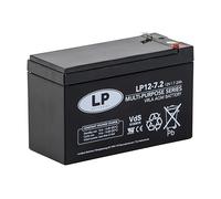 Landport - Batería AGM 12V 7,2Ah LP12-7,2VdS - Batería de Plomo-Ácido Libre de Mantenimiento, Alta Fiabilidad, Terminal T2/F2 - Batería Sistemas de Seguridad, UPS, Energía Respaldo (Pack 2 Unidades)