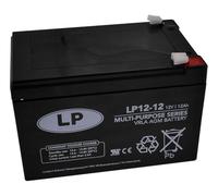 Landport LP12-12 VRLA, Batería de reserva 12Volt, 12Ah / 20hr con tecnología AGM- Adecuada para aplicaciones polivalentes, fiable y sin mantenimiento NSA LP12-12 T2
