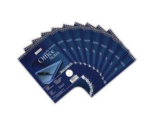 Landre 100050255 Steno bloque de oficina, DIN A5, alineada con la línea media, 60 g/m² fino, papel de escritura libre de madera, 40 hojas, 10-pack