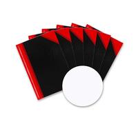 Landre 100302832 China - Libreta (DIN A5, 60 g/m², papel fino, 96 hojas, 6 unidades), color negro y rojo