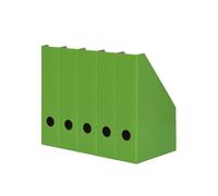 LANDRE Archivador de pie (A4, cartón resistente, 7 cm de ancho, 5 unidades), color verde