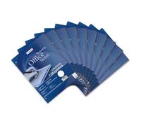 Landre College 100050065 - Lote de 10 libretas para zurdos A4, 80 hojas con rayas, espiral en lado derecho, 70 g/m²