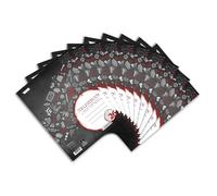 Landre College 100050572 - Lote de 10 libretas A4, 80 páginas cuadriculadas con margen, 70 g/m²
