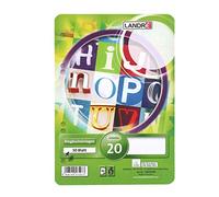 Landré Hojas para archivador de anillas, A5, en blanco, 50 hojas, papel de 70 g/m², esquinas redondeadas, perforadas