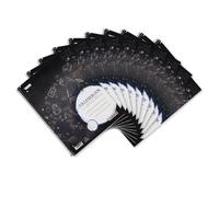 Landre Stay Cool 100050061 - Lote de 10 libretas A4, 80 hojas con rayas y margen, 70 g/m²