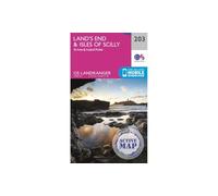 Land's End & Isles of Scilly: St Ives & Lizard Point: 203 (OS Landranger Active Map)