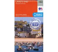 Land's End: Penzance & St Ives: 102 (OS Explorer Active)