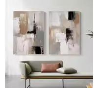Landscape Canvas Painting Prints Abstract Modern Minimalist canvas Poster for Living Room Wall Home Decor 20x30cmx2 Frameless