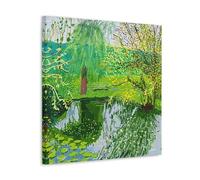 LANDSCAPE David Hockney Póster Pintura Decorativa Lienzo Arte de Pared Salón Póster Dormitorio Pintura, Arte de Pared Impresión de Imagen Moderna Decoración de Habitación Familiar 30 x 30 cm (30 x 30