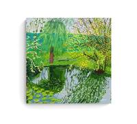 LANDSCAPE David Hockney Póster Pintura Decorativa Lienzo Arte de Pared Salón Póster Dormitorio Pintura, Arte de Pared Impresión de Imagen Moderna Decoración de Habitación Familiar 28 x 28 Pulgadas (70