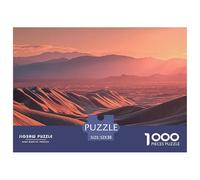 Landscape of Rolling Hills 1000 Pcs Stabiler Karton Puzzle Desert Landscape at Golden Hour Stressabbau Kreatives Spiel Puzzles Als Wohnaccessoires 52x38cm/1000pcs