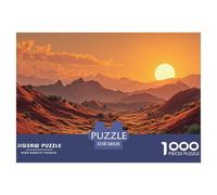 Landscape of Rolling Hills 1000 Stück Premium-Karton Puzzle Desert Landscape at Golden Hour Stressabbau Familienspiel Puzzles Als Wohnaccessoires 38x26cm/1000pcs