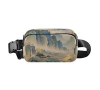 Landscape Poetry - Bolsa cruzada de moda para mujeres y hombres, bolsa cruzada multiusos para pasaporte con correa ajustable para viajes, correr, senderismo, Poesía del paisaje, talla única