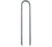 Landscape Stakes - Pegs de jardín en forma de U, anclajes de tierra de acero, 12 pulgadas resistentes galvanizados para camping, bordes, tela de paisaje, red de lawn, barrera de hierba, herramientas