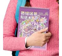 Landscape Stickers Scene - Decals 3D Fun House Relief Stress Cute Cartoon Book Scrapbook Decals For Craftse Is Crafted With Precision Using 3D Printing Vivid Details,