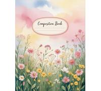 Landscape Watercolor Nature Notebook: 120 Pages Composition Book, with Fantasycartoon Cover Design, great for Journaling, Ideas, Teens, Women, ... Cover Design, great for Journaling, Ideas,