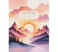 Landscape Watercolor Nature Notebook: 120 Pages Composition Book, with Softwatercolors Cover Design, ideal for Drawing, Ideas, School Notes, Students, ... Cover Design, ideal for Drawing,