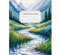 Landscape Watercolor Nature Notebook: 120 Pages Composition Book, with Warmcozy Cover Design, perfect for Ideas, Journaling, Creative Writing, ... Cover Design, perfect for Ideas, Jour
