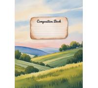 Landscape Watercolor Nature Notebook: 120 Pages, with Cartoon Cover Design, perfect for Creative Writing, School Notes, Drawing, Kids, Teachers, ... perfect for Creative Writing, School Notes,