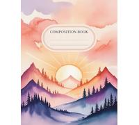 Landscape Watercolor Nature Notebook: 120 Pages, with Fantasycartoon Cover Design, designed for Creative Writing, Ideas, Girls, Teens, Writers, ... for Creative Writing, Ideas, Girls, Teens,