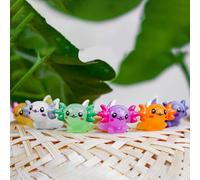 Landscapes Fish Tanks Dollhouses Plus Automotive Displays - Juego de 12 piezas de decoración de terrario de jardín en miniatura para musgo que brilla en la oscuridad, juego de figuras de ajolote de