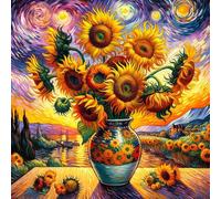 Landscapes Serie Completo DIY 5D Redondo Diamantes Kit de Pintura para el Hogar y Regalo 15.75 Pulgadas Cuadrado Redondo Piedra Opciones