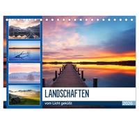 Landschaften vom Licht geküßt (Tischkalender 2026 DIN A5 quer), CALVENDO Monatskalender: Landschaften, die vom ersten bzw. letzten Licht angestrahlt werden
