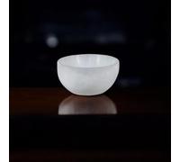LANDSTER Cuenco de selenita para joyas, cuenco de carga de cristal, cuenco decorativo, curación de piedras preciosas, regalo de piedras preciosas, decoración del hogar, 6 cm
