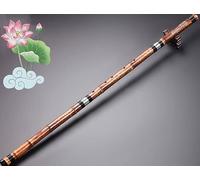 LANDTOM Flauta Xiao de bambú púrpura profesional (diestro) (8 agujeros G)