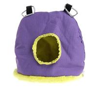 LANDUM - Nido de felpa cálida para colgar en jaulas de loros y pájaros en general, color aleatorio, 3 tamaños