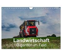 Landwirtschaft - Giganten im Feld (Wandkalender 2026 DIN A4 quer), CALVENDO Monatskalender: Modernste Traktoren beim Ernteeinsatz. Von der Saat bis zur Ernte.